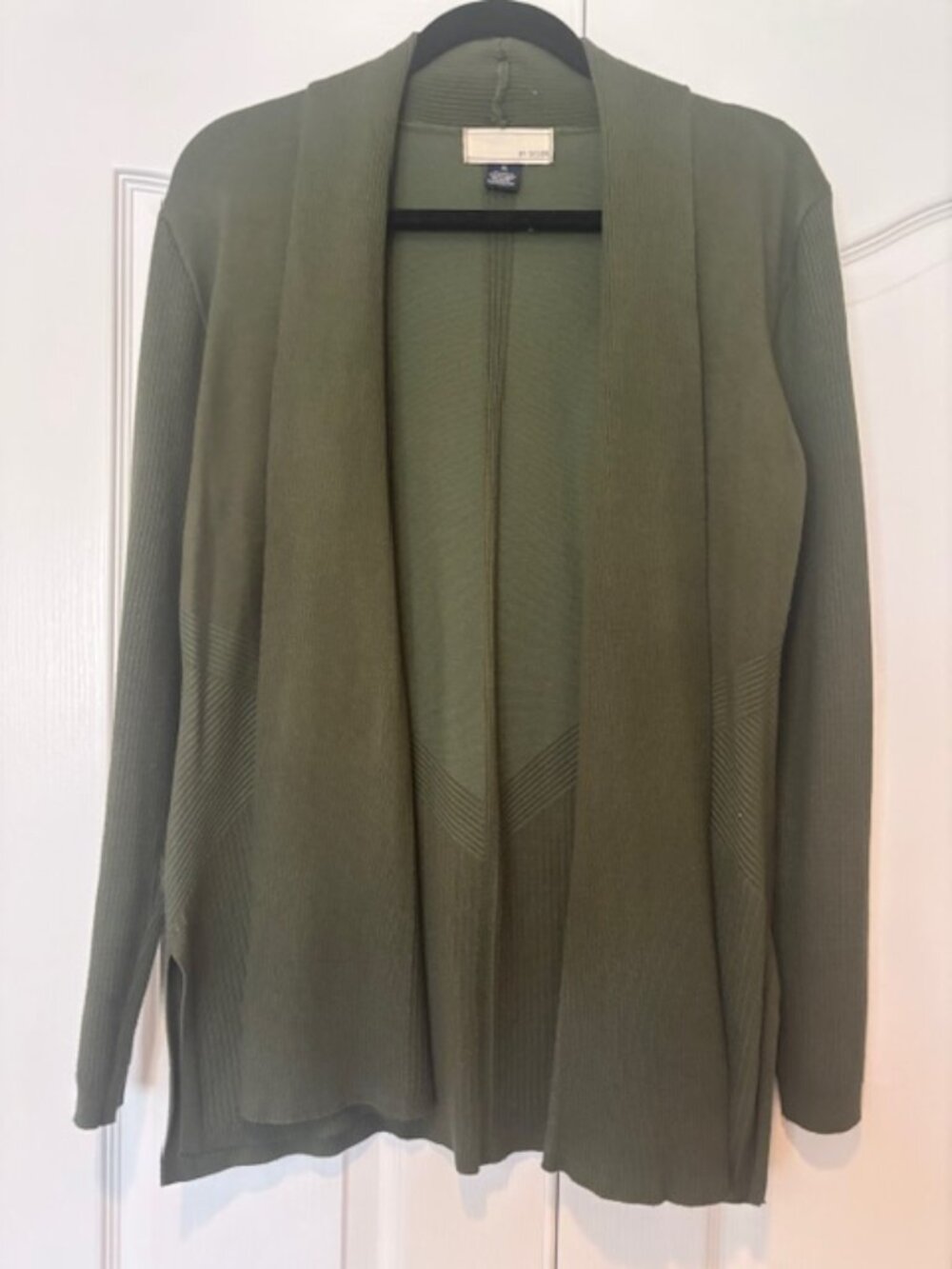 Army Green Cardigan Sweater Size XL